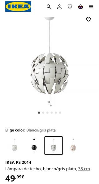 Lámpara Ikea blanca - Moderna