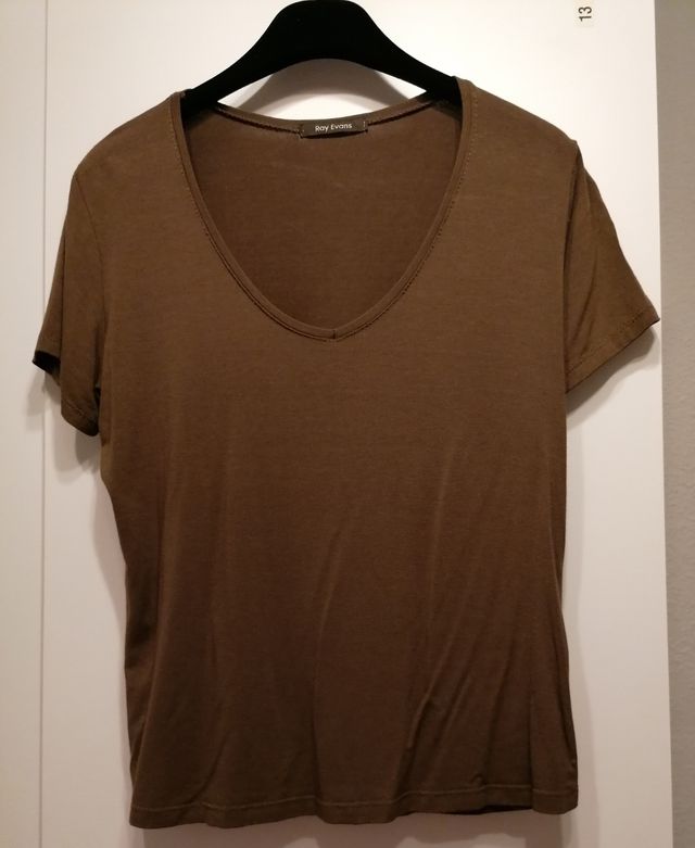 Camiseta marrón M - talla 38