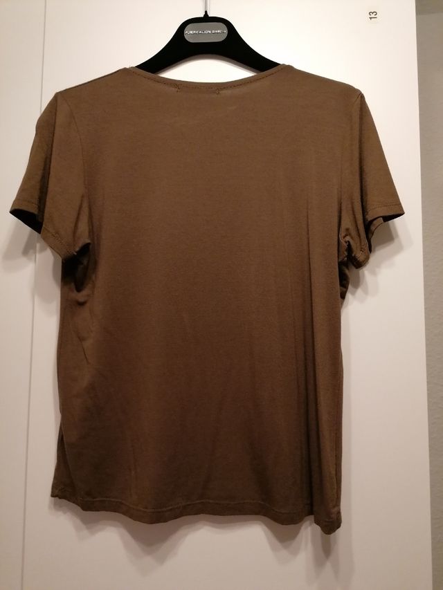 Camiseta marrón M - talla 38