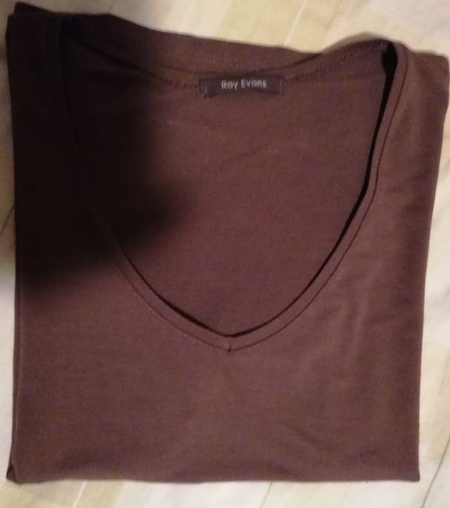 Camiseta marrón M - talla 38