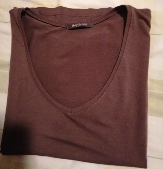 Camiseta marrón M - talla 38