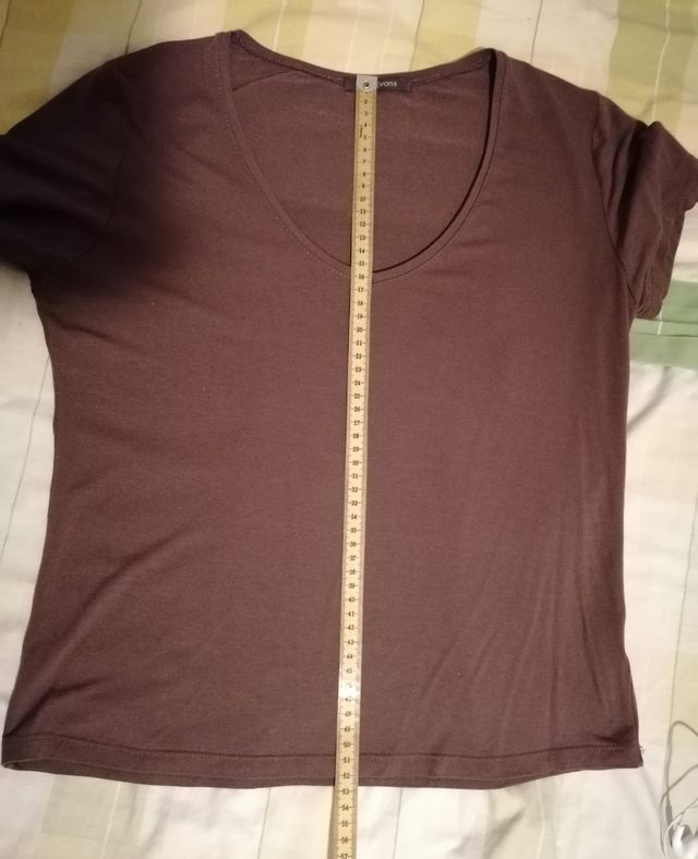 Camiseta marrón M - talla 38