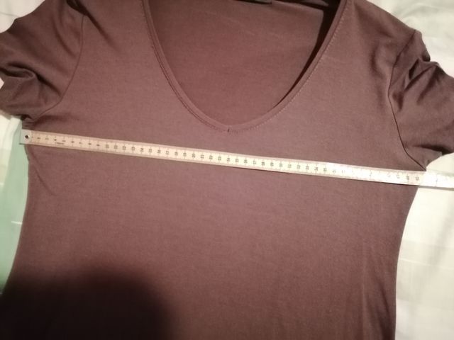 Camiseta marrón M - talla 38