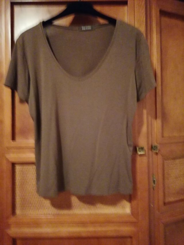 Camiseta marrón M - talla 38