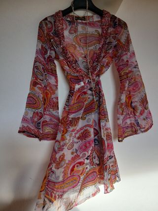 Abito copricostume multicolor