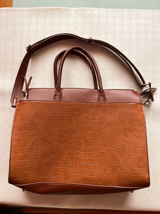 Bolso maletín marrón