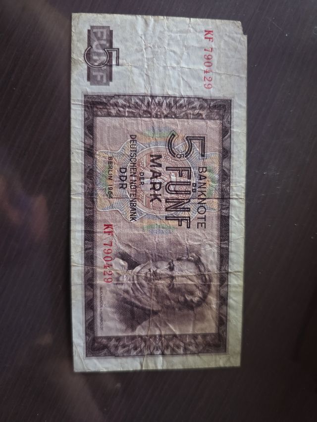 5 marcos alemanes (1964). BERLIN.