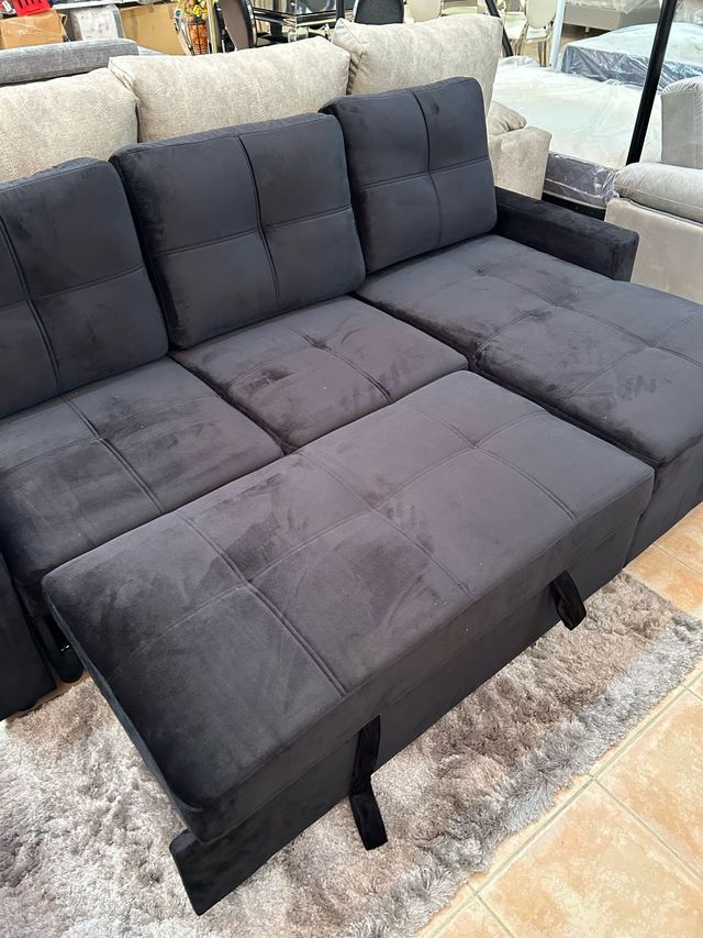 Sofá Cama Chaise Longue Reversible 3 plazas