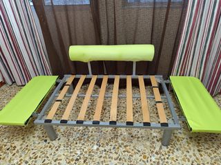 Sofá cama 3 plazas - Verde