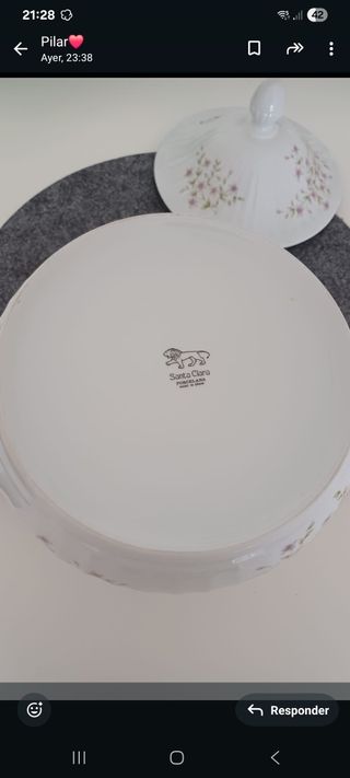 Sopera y salsera Santa Clara blancas