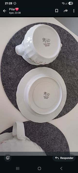 Sopera y salsera Santa Clara blancas