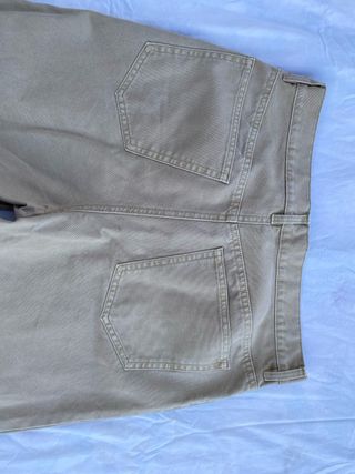 antaloni H&M Beige Baggy Fit Taglia EU 34 - cotone