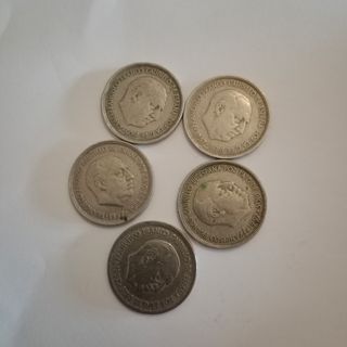 5 Monedas de 5ptas. de Franco