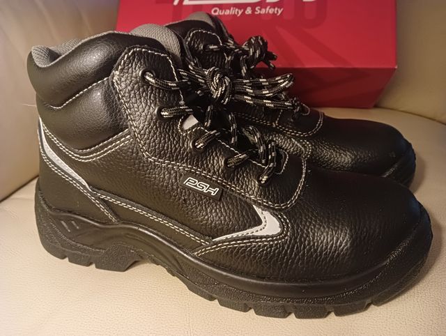 Botas de trabajo negras PSH NUEVAS, SIN USAR N° 39
