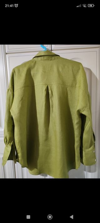 Camisa lino chica talla M