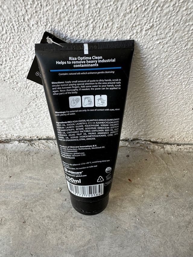 Pasta limpiadora de manos Riza Optima Clean