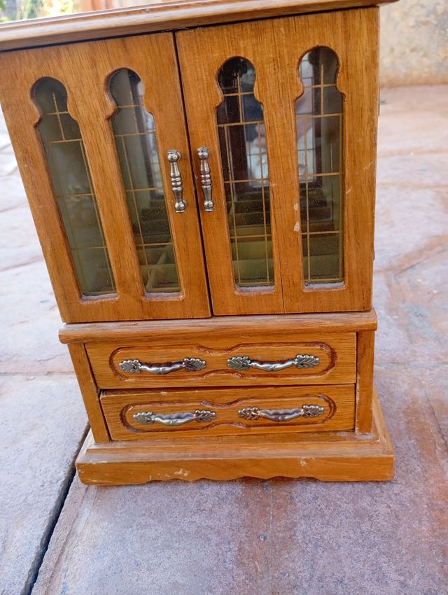 Joyero musical madera marrón