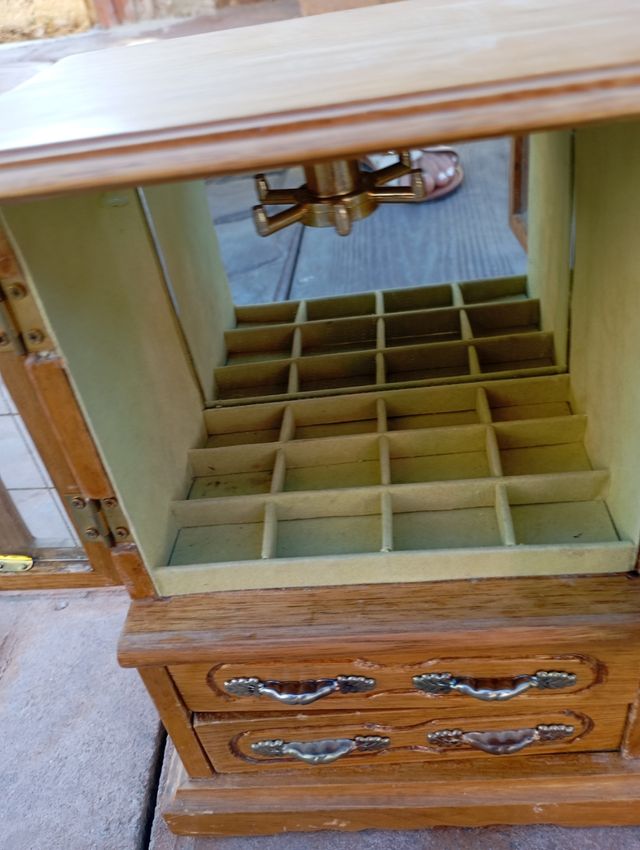 Joyero musical madera marrón