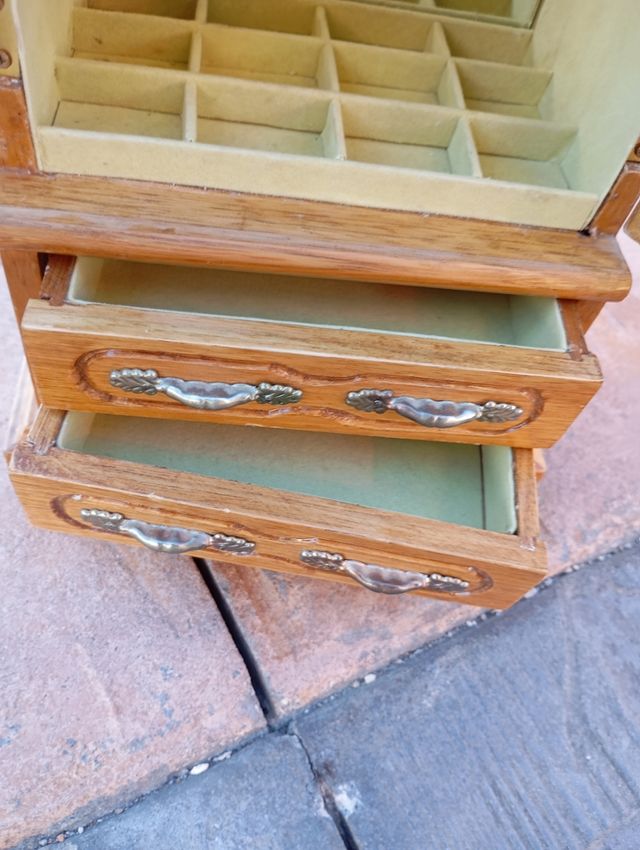 Joyero musical madera marrón