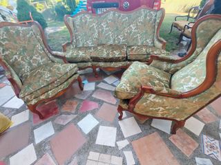 Salón Luis XV: Sofá + 2 sillones