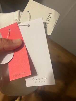 Falda Oysho tenis-pádel blanca, T-S