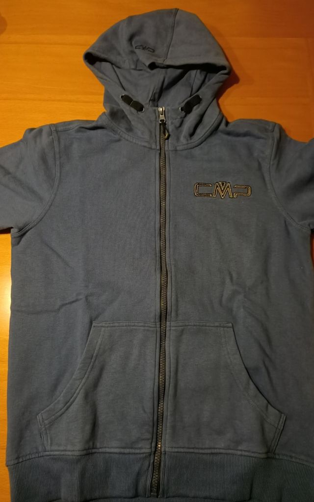 Felpa CMP blu con cappuccio