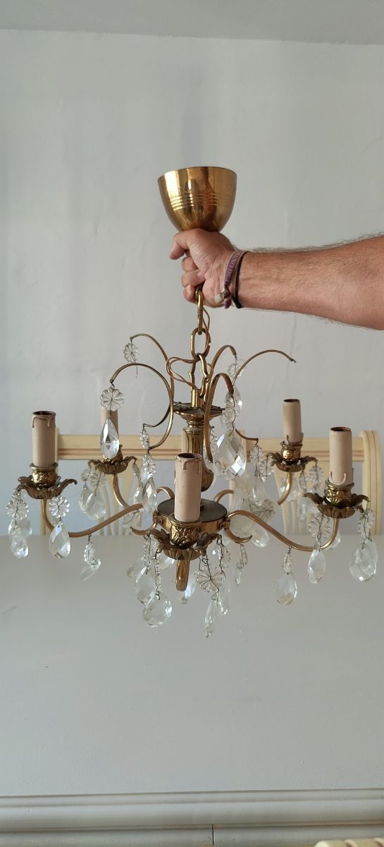 Lámpara vintage 5 brazos