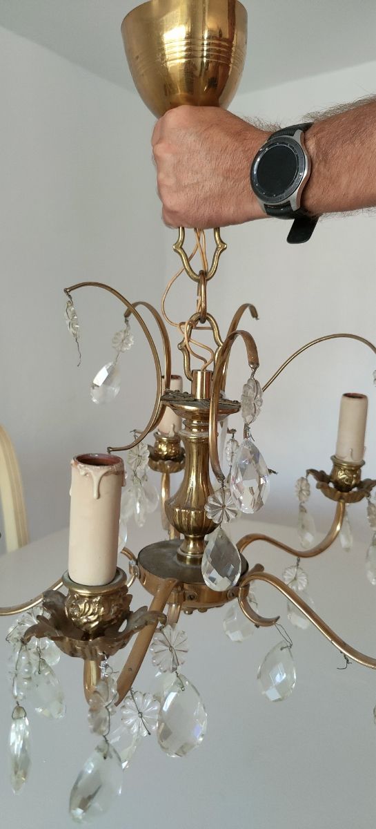 Lámpara vintage 5 brazos