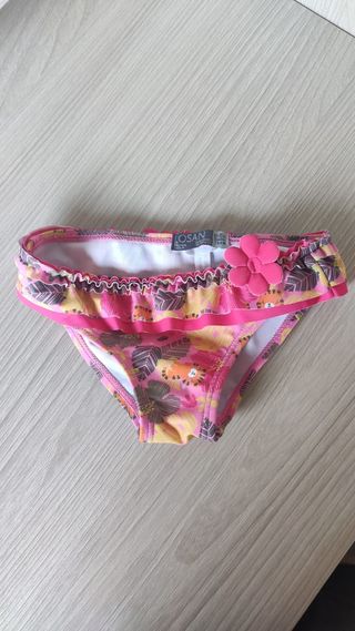 Bañador braguita bebé niña ,6-9m (74cm), estampad