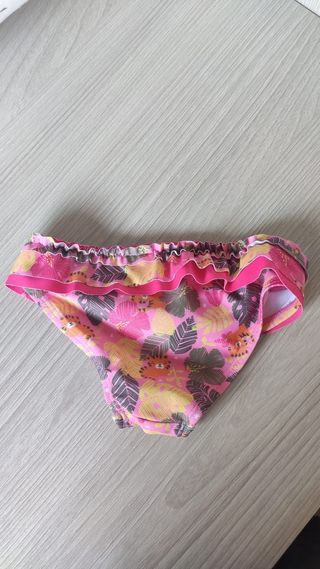 Bañador braguita bebé niña ,6-9m (74cm), estampad