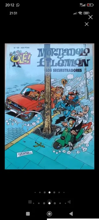 7 CÓMIC Mortadelo y Filemón y El Botones Sacarino