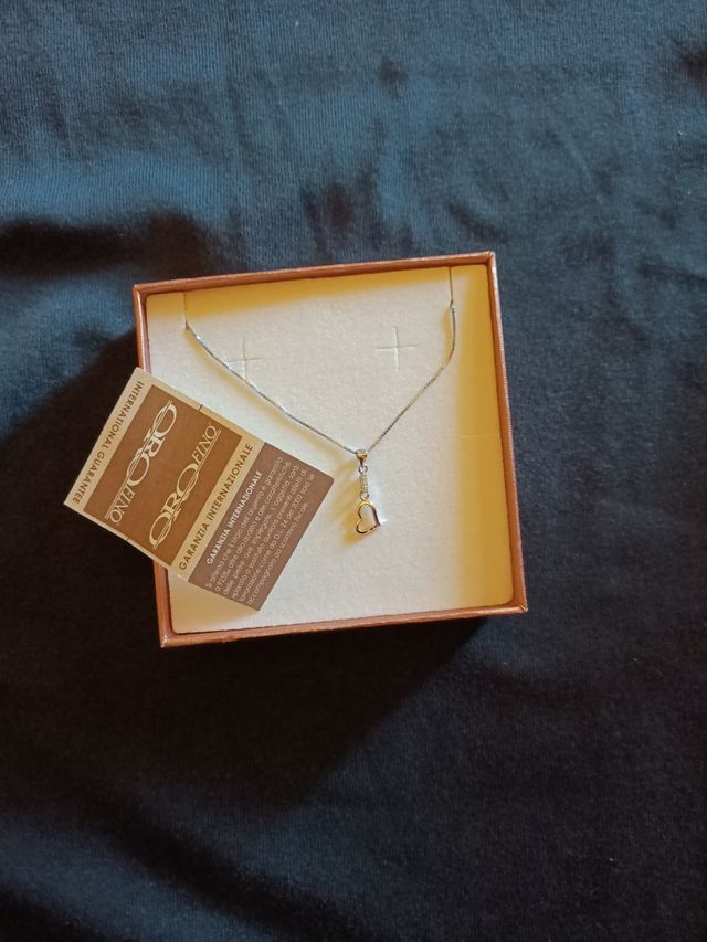 Collana cuore argento
