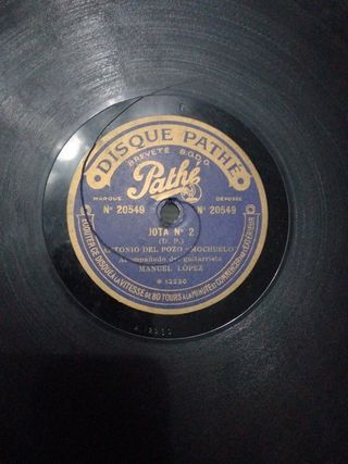 Disco pizarra Pathé  "Mochuelo"