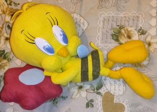 Lotto di 7 Peluche: Tweety, Puffi & altri