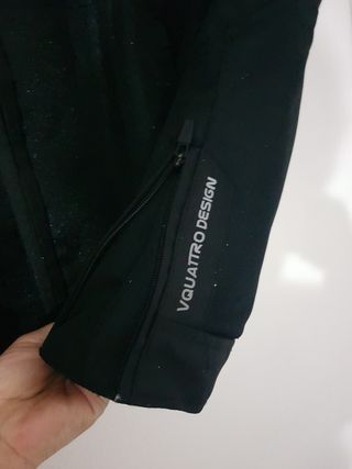 Chaqueta moto deportiva blanco-negro