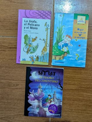 Lote de libros infantiles, edad recomendada 8 años