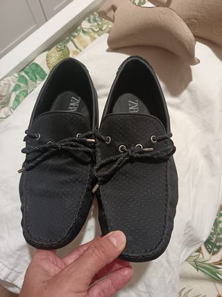 Mocasines Zara -azul marinos