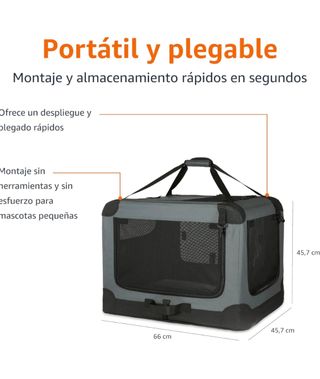 Transportín Perro Amazon Basics