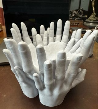 Vaso decorativo mani 3D