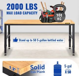 Mesa de Trabajo VEVOR Ajustable