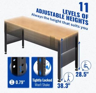 Mesa de Trabajo VEVOR Ajustable