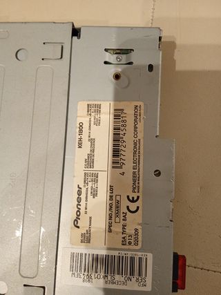 Radio Cassette Pioneer KEH-1800 Gris