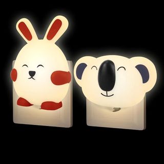 2 Luces LED infantiles: Conejo & Koala