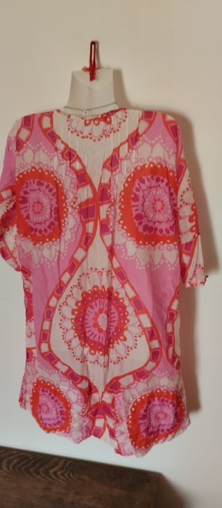 Abito  estivo rosa e rosso