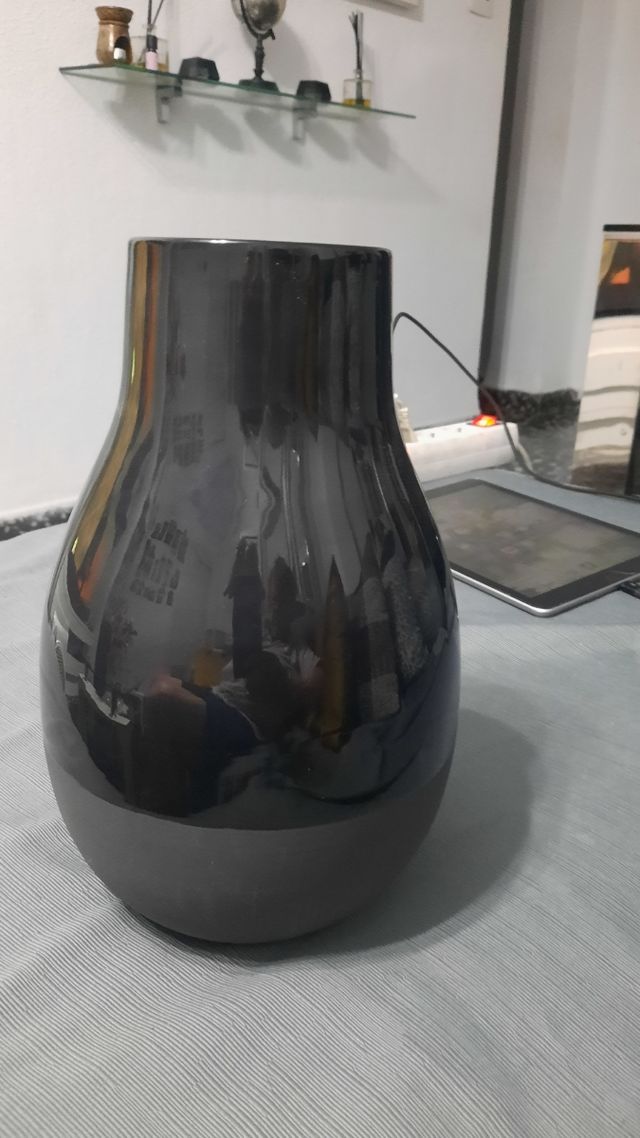 Jarron negro cerámica - Decoración
