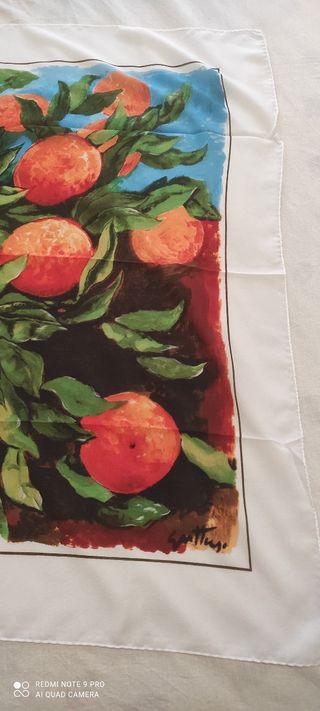 Foulard seta Guttuso - Aranci