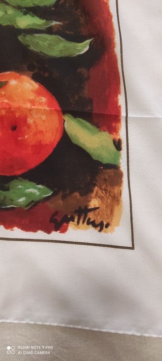Foulard seta Guttuso - Aranci