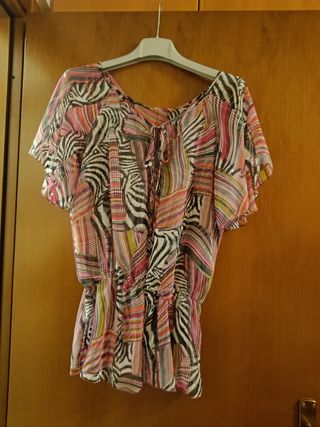 Blusa Trasparente Multicolor