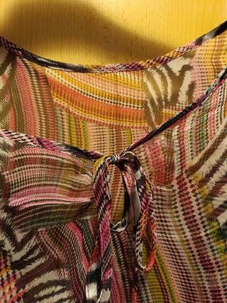 Blusa Trasparente Multicolor