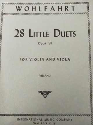 Partituras de dúos para violín y viola
